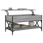vidaXL Couchtisch Grau Sonoma 100x50x50 cm Holzwerkstoff und Metall vidaXL Couchtisch Grau Sonoma 100x50x50 cm Holzwerkstoff und Metall