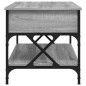 vidaXL Couchtisch Grau Sonoma 100x50x50 cm Holzwerkstoff und Metall vidaXL Couchtisch Grau Sonoma 100x50x50 cm Holzwerkstoff und Metall