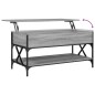 vidaXL Couchtisch Grau Sonoma 100x50x50 cm Holzwerkstoff und Metall vidaXL Couchtisch Grau Sonoma 100x50x50 cm Holzwerkstoff und Metall