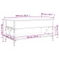 vidaXL Couchtisch Grau Sonoma 100x50x50 cm Holzwerkstoff und Metall vidaXL Couchtisch Grau Sonoma 100x50x50 cm Holzwerkstoff und Metall
