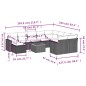 vidaXL 11-tlg. Garten-Sofagarnitur mit Kissen Schwarz Poly Rattan vidaXL 11-tlg. Garten-Sofagarnitur mit Kissen Schwarz Poly Rattan