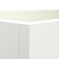 vidaXL Pflanzkübel Weiß 62x40x39 cm Kaltgewalzter Stahl vidaXL Pflanzkübel Weiß 62x40x39 cm Kaltgewalzter Stahl
