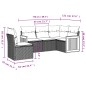 vidaXL 5-tlg. Garten-Sofagarnitur mit Kissen Beige Poly Rattan vidaXL 5-tlg. Garten-Sofagarnitur mit Kissen Beige Poly Rattan