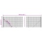 vidaXL Maschendrahtzaun mit Bodenflansch Anthrazit 2,2x10 m vidaXL Maschendrahtzaun mit Bodenflansch Anthrazit 2,2x10 m