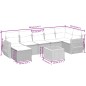 vidaXL 8-tlg. Garten-Sofagarnitur mit Kissen Schwarz Poly Rattan vidaXL 8-tlg. Garten-Sofagarnitur mit Kissen Schwarz Poly Rattan