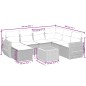vidaXL 8-tlg. Garten-Sofagarnitur mit Kissen Schwarz Poly Rattan vidaXL 8-tlg. Garten-Sofagarnitur mit Kissen Schwarz Poly Rattan