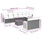 vidaXL 9-tlg. Garten-Sofagarnitur mit Kissen Beige Poly Rattan vidaXL 9-tlg. Garten-Sofagarnitur mit Kissen Beige Poly Rattan