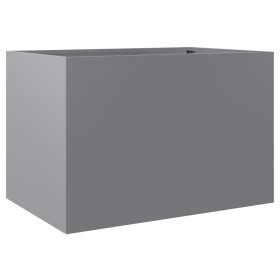 vidaXL Pflanzkübel Silbern 62x40x39 cm Verzinkter Stahl