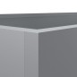 vidaXL Pflanzkübel Silbern 62x40x39 cm Verzinkter Stahl vidaXL Pflanzkübel Silbern 62x40x39 cm Verzinkter Stahl