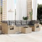 vidaXL 8-tlg. Garten-Sofagarnitur mit Kissen Beige Poly Rattan vidaXL 8-tlg. Garten-Sofagarnitur mit Kissen Beige Poly Rattan