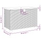 vidaXL Gartentruhe Grau 80x40x48 cm Poly Rattan Akazienholz vidaXL Gartentruhe Grau 80x40x48 cm Poly Rattan Akazienholz