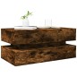 vidaXL Couchtisch mit LED-Leuchten Räuchereiche 90x50x40 cm vidaXL Couchtisch mit LED-Leuchten Räuchereiche 90x50x40 cm
