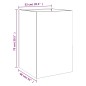 vidaXL Pflanzkübel Olivgrün 52x48x75 cm Stahl vidaXL Pflanzkübel Olivgrün 52x48x75 cm Stahl