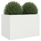 vidaXL Pflanzkübel Weiß 62x47x46 cm Stahl vidaXL Pflanzkübel Weiß 62x47x46 cm Stahl