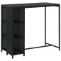 5-tlg. Gartenbar-Set mit Kissen Poly Rattan Schwarz 5-tlg. Gartenbar-Set mit Kissen Poly Rattan Schwarz