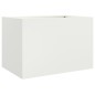vidaXL Pflanzkübel Weiß 62x47x46 cm Stahl vidaXL Pflanzkübel Weiß 62x47x46 cm Stahl