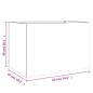 vidaXL Pflanzkübel Weiß 62x47x46 cm Stahl vidaXL Pflanzkübel Weiß 62x47x46 cm Stahl