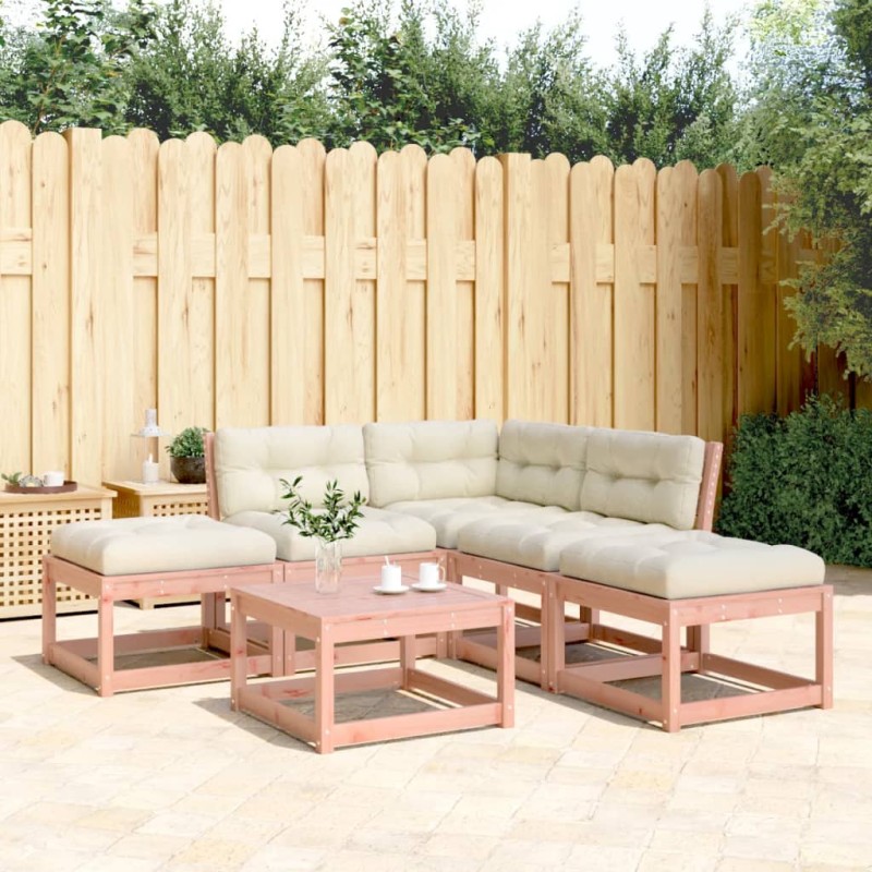 vidaXL 5-tlg. Garten-Sofagarnitur mit Kissen Massivholz Douglasie vidaXL 5-tlg. Garten-Sofagarnitur mit Kissen Massivholz Douglasie