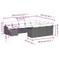vidaXL 11-tlg. Garten-Sofagarnitur mit Kissen Schwarz Poly Rattan vidaXL 11-tlg. Garten-Sofagarnitur mit Kissen Schwarz Poly Rattan