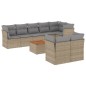 vidaXL 9-tlg. Garten-Sofagarnitur mit Kissen Beige Poly Rattan vidaXL 9-tlg. Garten-Sofagarnitur mit Kissen Beige Poly Rattan