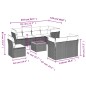 vidaXL 9-tlg. Garten-Sofagarnitur mit Kissen Beige Poly Rattan vidaXL 9-tlg. Garten-Sofagarnitur mit Kissen Beige Poly Rattan