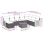 vidaXL 9-tlg. Garten-Sofagarnitur mit Kissen Beige Poly Rattan vidaXL 9-tlg. Garten-Sofagarnitur mit Kissen Beige Poly Rattan