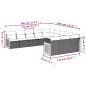 vidaXL 11-tlg. Garten-Sofagarnitur mit Kissen Schwarz Poly Rattan vidaXL 11-tlg. Garten-Sofagarnitur mit Kissen Schwarz Poly Rattan