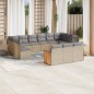 vidaXL 13-tlg. Garten-Sofagarnitur mit Kissen Beige Poly Rattan vidaXL 13-tlg. Garten-Sofagarnitur mit Kissen Beige Poly Rattan