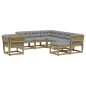 vidaXL 8-tlg. Garten-Lounge-Set mit Kissen Imprägniertes Kiefernholz vidaXL 8-tlg. Garten-Lounge-Set mit Kissen Imprägniertes Kiefernholz
