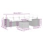vidaXL 6-tlg. Garten-Sofagarnitur mit Kissen Beige Poly Rattan vidaXL 6-tlg. Garten-Sofagarnitur mit Kissen Beige Poly Rattan