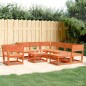 vidaXL 8-tlg. Garten-Lounge-Set Wachsbraun Massivholz Kiefer vidaXL 8-tlg. Garten-Lounge-Set Wachsbraun Massivholz Kiefer