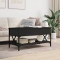 vidaXL Couchtisch Schwarz 100x50x50 cm Holzwerkstoff und Metall vidaXL Couchtisch Schwarz 100x50x50 cm Holzwerkstoff und Metall