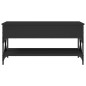 vidaXL Couchtisch Schwarz 100x50x50 cm Holzwerkstoff und Metall vidaXL Couchtisch Schwarz 100x50x50 cm Holzwerkstoff und Metall