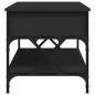 vidaXL Couchtisch Schwarz 100x50x50 cm Holzwerkstoff und Metall vidaXL Couchtisch Schwarz 100x50x50 cm Holzwerkstoff und Metall