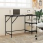 vidaXL Schreibtisch Schwarz 120x50x75 cm Metall und Holzwerkstoff vidaXL Schreibtisch Schwarz 120x50x75 cm Metall und Holzwerkstoff