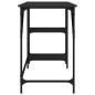vidaXL Schreibtisch Schwarz 120x50x75 cm Metall und Holzwerkstoff vidaXL Schreibtisch Schwarz 120x50x75 cm Metall und Holzwerkstoff