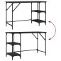 vidaXL Schreibtisch Schwarz 120x50x75 cm Metall und Holzwerkstoff vidaXL Schreibtisch Schwarz 120x50x75 cm Metall und Holzwerkstoff