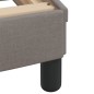 vidaXL Bettgestell mit Kopfteil Taupe 80x200 cm Stoff vidaXL Bettgestell mit Kopfteil Taupe 80x200 cm Stoff