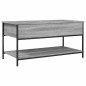 vidaXL Couchtisch Grau Sonoma 100x50x50 cm Holzwerkstoff und Metall vidaXL Couchtisch Grau Sonoma 100x50x50 cm Holzwerkstoff und Metall