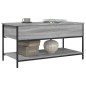 vidaXL Couchtisch Grau Sonoma 100x50x50 cm Holzwerkstoff und Metall vidaXL Couchtisch Grau Sonoma 100x50x50 cm Holzwerkstoff und Metall