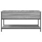 vidaXL Couchtisch Grau Sonoma 100x50x50 cm Holzwerkstoff und Metall vidaXL Couchtisch Grau Sonoma 100x50x50 cm Holzwerkstoff und Metall