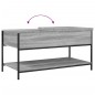 vidaXL Couchtisch Grau Sonoma 100x50x50 cm Holzwerkstoff und Metall vidaXL Couchtisch Grau Sonoma 100x50x50 cm Holzwerkstoff und Metall