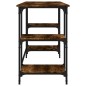 vidaXL Schreibtisch Räuchereiche 140x50x75 cm Metall Holzwerkstoff vidaXL Schreibtisch Räuchereiche 140x50x75 cm Metall Holzwerkstoff