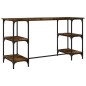 vidaXL Schreibtisch Räuchereiche 140x50x75 cm Metall Holzwerkstoff vidaXL Schreibtisch Räuchereiche 140x50x75 cm Metall Holzwerkstoff