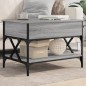 vidaXL Couchtisch Grau Sonoma 70x50x50 cm Holzwerkstoff und Metall vidaXL Couchtisch Grau Sonoma 70x50x50 cm Holzwerkstoff und Metall