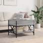 vidaXL Couchtisch Grau Sonoma 70x50x50 cm Holzwerkstoff und Metall vidaXL Couchtisch Grau Sonoma 70x50x50 cm Holzwerkstoff und Metall