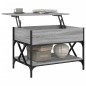 vidaXL Couchtisch Grau Sonoma 70x50x50 cm Holzwerkstoff und Metall vidaXL Couchtisch Grau Sonoma 70x50x50 cm Holzwerkstoff und Metall