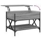 vidaXL Couchtisch Grau Sonoma 70x50x50 cm Holzwerkstoff und Metall vidaXL Couchtisch Grau Sonoma 70x50x50 cm Holzwerkstoff und Metall