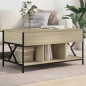 vidaXL Couchtisch Sonoma-Eiche 100x55x50 cm Holzwerkstoff und Metall vidaXL Couchtisch Sonoma-Eiche 100x55x50 cm Holzwerkstoff und Metall