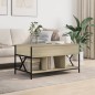 vidaXL Couchtisch Sonoma-Eiche 100x55x50 cm Holzwerkstoff und Metall vidaXL Couchtisch Sonoma-Eiche 100x55x50 cm Holzwerkstoff und Metall
